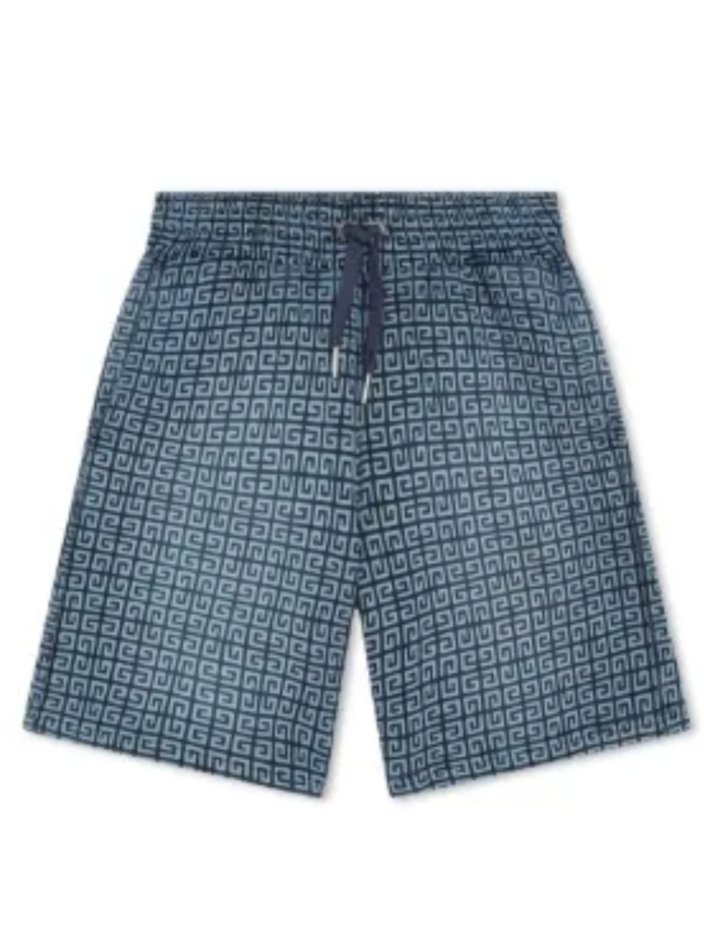 GIVENCHY 4G Hooded Zip  Sweater & Shorts Set In Denim Blue